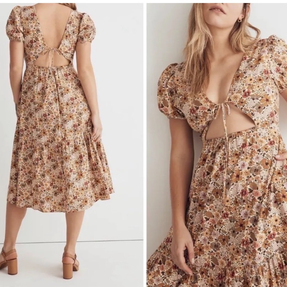 NEW $168 Madewell women floral midi dress size 18W